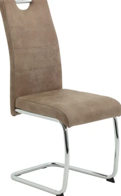 Schwingstuhl Flora beige Vintage Microfaser B/H/T: ca. 43x98x59 cm