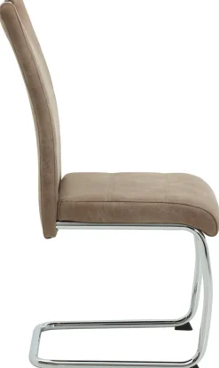 Schwingstuhl Flora beige Vintage Microfaser B/H/T: ca. 43x98x59 cm