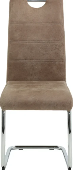 Schwingstuhl Flora beige Vintage Microfaser B/H/T: ca. 43x98x59 cm