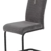Schwingstuhl grau Kord B/H/T: ca. 42x95x57 cm