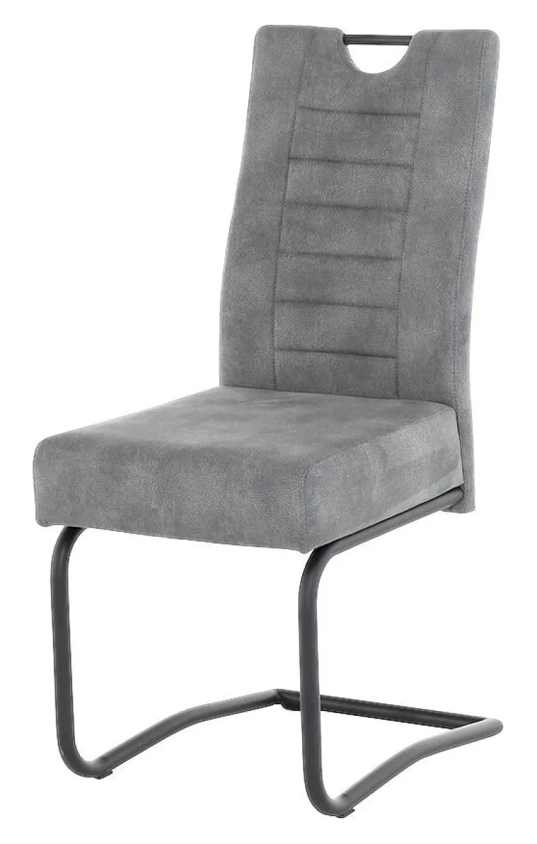 Schwingstuhl grau Vintage B/H/T: ca. 44x99x56 cm