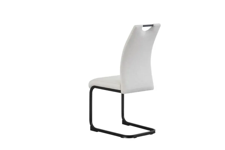 Schwingstuhl HANNA, 2er Set creme Webstoff B/H/T: ca. 43x98x59 cm