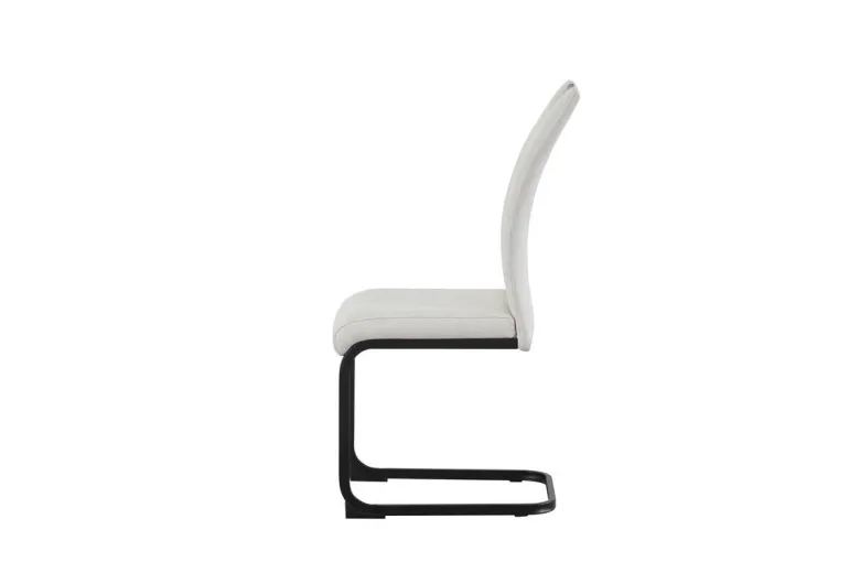 Schwingstuhl HANNA, 2er Set creme Webstoff B/H/T: ca. 43x98x59 cm