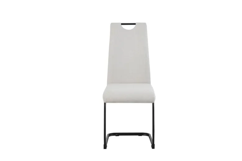 Schwingstuhl HANNA, 2er Set creme Webstoff B/H/T: ca. 43x98x59 cm