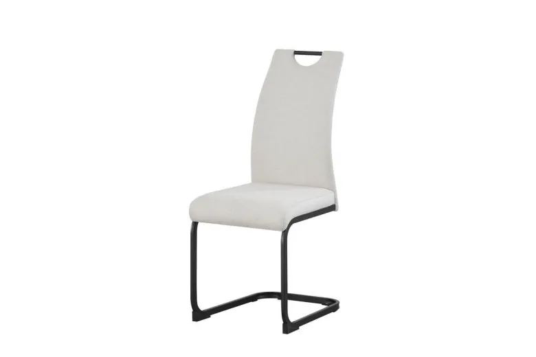 Schwingstuhl HANNA, 2er Set creme Webstoff B/H/T: ca. 43x98x59 cm