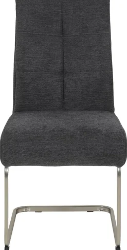 Schwingstuhl Ines, 4er-Set anthrazit Microfaser Webstoff Metall B/H/T: ca. 50x99x66 cm