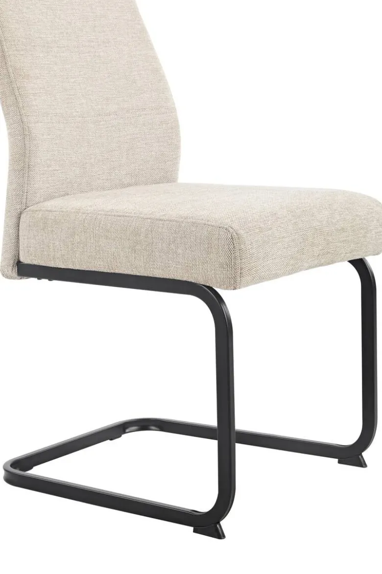 Schwingstuhl Kerstin II beige Webstoff B/H/T: ca. 47x100x65 cm