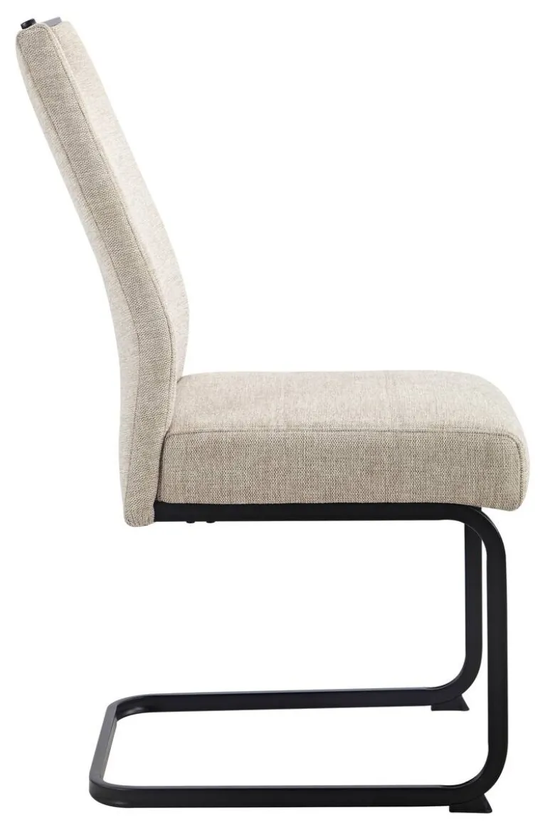 Schwingstuhl Kerstin II beige Webstoff B/H/T: ca. 47x100x65 cm