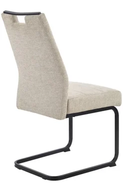 Schwingstuhl Kerstin II beige Webstoff B/H/T: ca. 47x100x65 cm