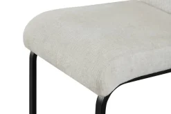 Schwingstuhl LENI, 2er Set creme schwarz Webstoff B/H/T: ca. 43x98x59 cm