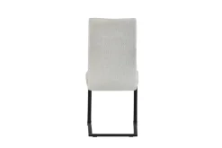 Schwingstuhl LENI, 2er Set creme schwarz Webstoff B/H/T: ca. 43x98x59 cm