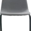 Schwingstuhl Leya grau Microfaser B/H/T: ca. 44x86x53 cm