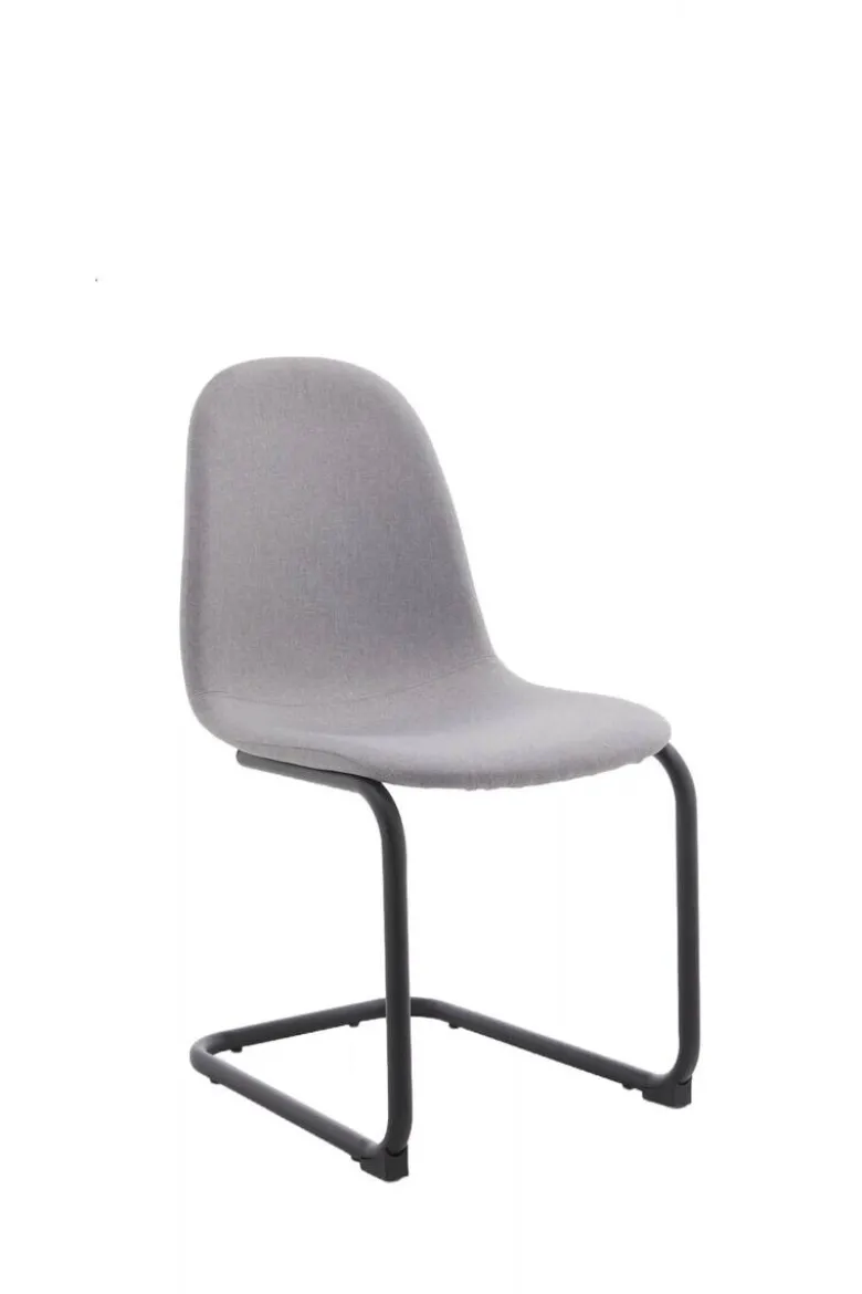 Schwingstuhl Leya grau Microfaser B/H/T: ca. 44x86x53 cm