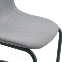 Schwingstuhl Leya grau Microfaser B/H/T: ca. 44x86x53 cm