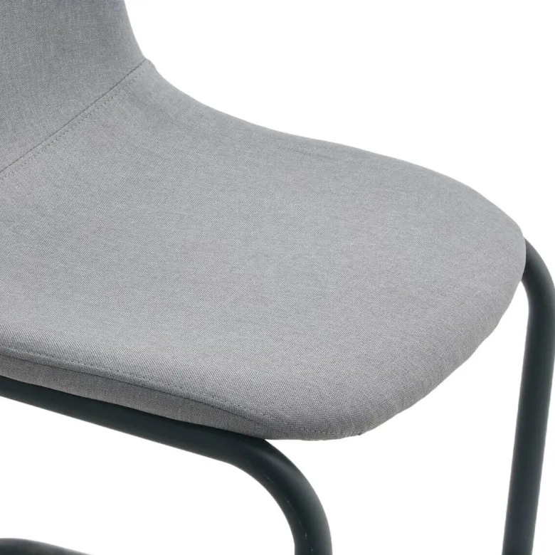 Schwingstuhl Leya grau Microfaser B/H/T: ca. 44x86x53 cm