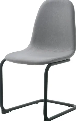 Schwingstuhl Leya grau Microfaser B/H/T: ca. 44x86x53 cm