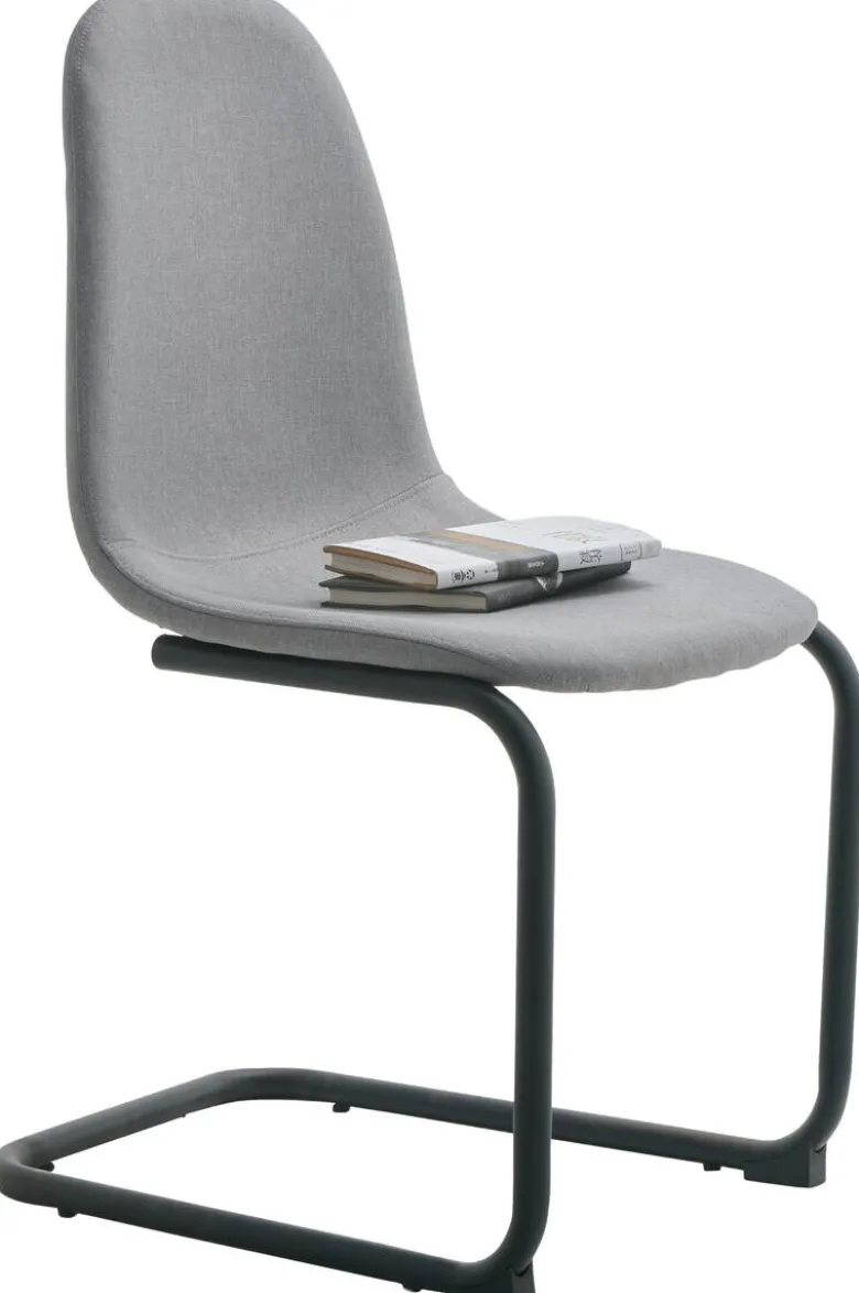 Schwingstuhl Leya grau Microfaser B/H/T: ca. 44x86x53 cm