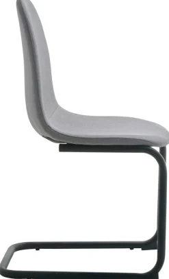 Schwingstuhl Leya grau Microfaser B/H/T: ca. 44x86x53 cm