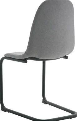 Schwingstuhl Leya grau Microfaser B/H/T: ca. 44x86x53 cm