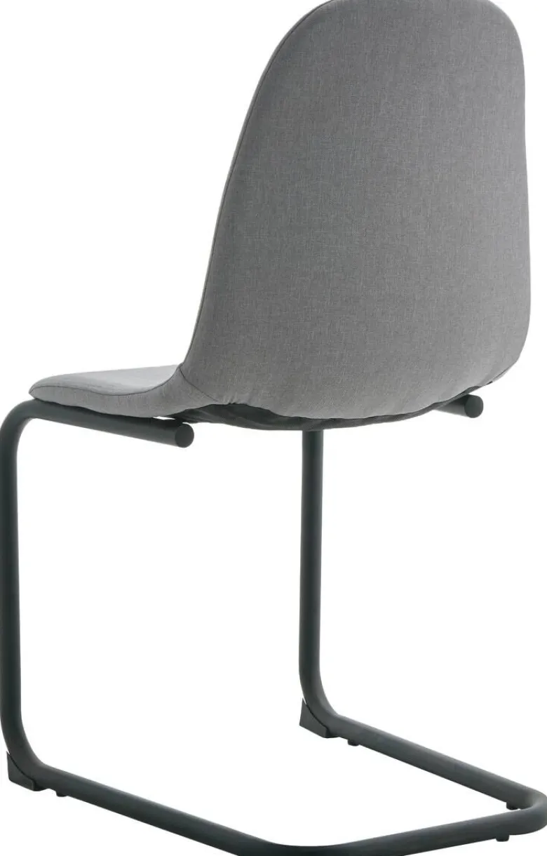 Schwingstuhl Leya grau Microfaser B/H/T: ca. 44x86x53 cm