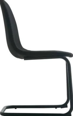 Schwingstuhl Leya schwarz Microfaser B/H/T: ca. 44x86x53 cm