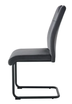 Schwingstuhl LISA, 2er Set anthrazit schwarz B/H/T: ca. 43x98x61 cm
