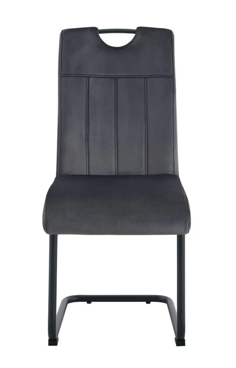 Schwingstuhl LISA, 2er Set anthrazit schwarz B/H/T: ca. 43x98x61 cm