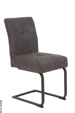 Schwingstuhl Luise anthrazit Vintage B/H/T: ca. 43x91x65 cm