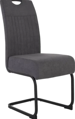 Schwingstuhl Margie dunkelgrau Microfaser B/H/T: ca. 46x104x61 cm