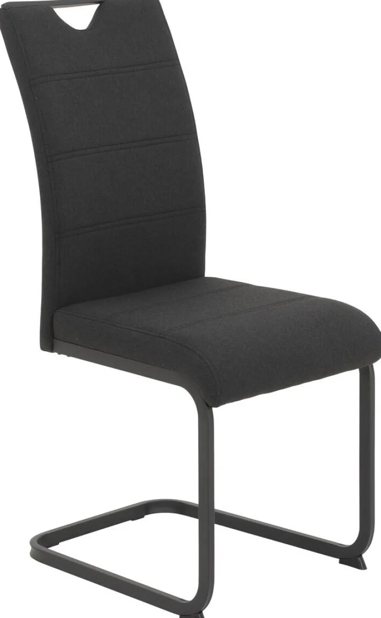 Schwingstuhl Mars schwarz Webstoff B/H/T: ca. 43x99x60 cm