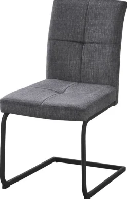 Schwingstuhl Milos grau Microfaser B/H/T: ca. 45x92x65 cm