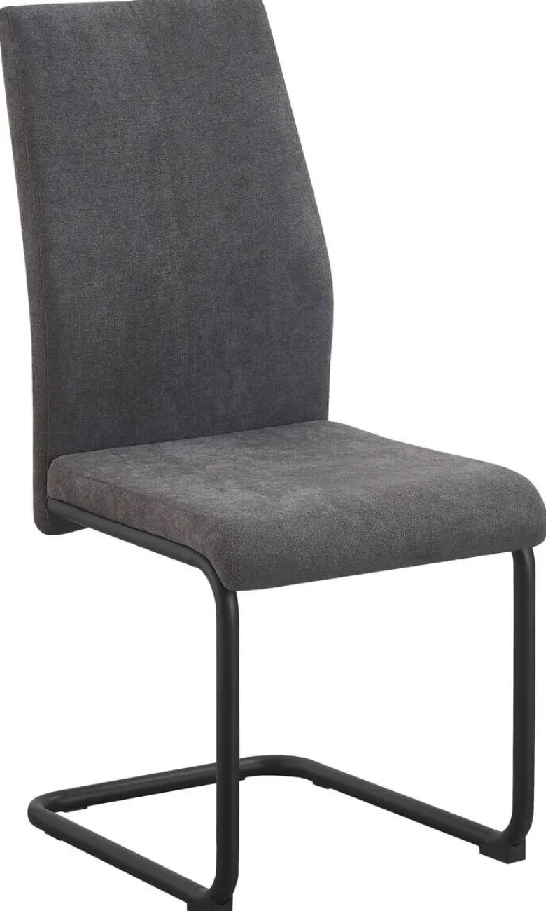 Schwingstuhl Noemi grau Microfaser B/H/T: ca. 44x96x57 cm