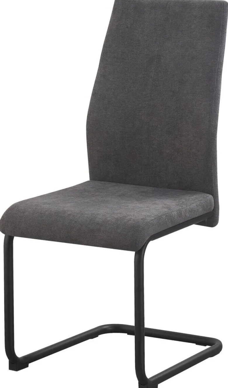 Schwingstuhl Noemi grau Microfaser B/H/T: ca. 44x96x57 cm