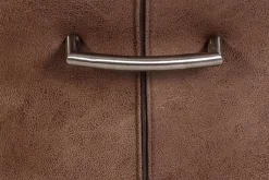 Schwingstuhl Paula 4er Set braun Schlamm Microfaser B/H/T: ca. 45x102x65 cm