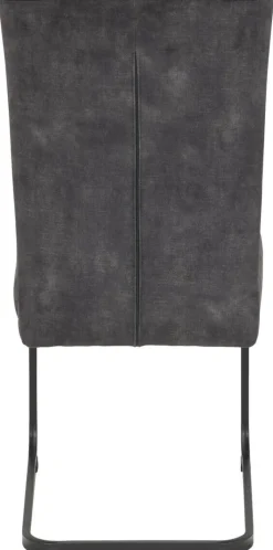 Schwingstuhl Rachel I, 2er-Set anthrazit Microfaser B/H/T: ca. 46x96x60 cm