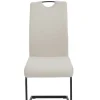 Schwingstuhl Riga beige Samt