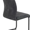 Schwingstuhl Riga, 2er-Set anthrazit Webstoff B/H/T: ca. 44x100x60 cm