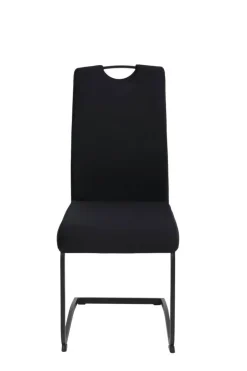 Schwingstuhl Riga schwarz schwarz Samt Metall