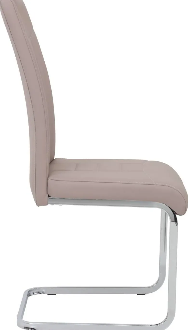 Schwingstuhl Ruby 4er Set Cappuccino Kunstleder B/H/T: ca. 44x103x60 cm