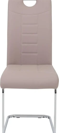 Schwingstuhl Ruby 4er Set Cappuccino Kunstleder B/H/T: ca. 44x103x60 cm