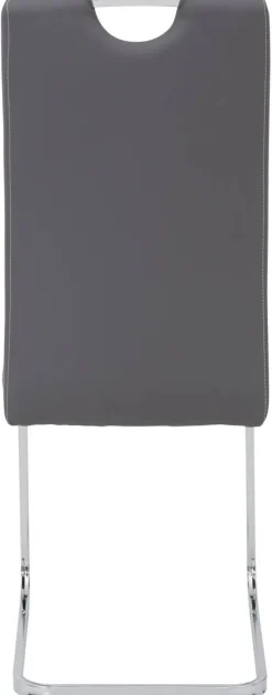 Schwingstuhl Ruby 2er Set grau Kunstleder B/H/T: ca. 44x103x60 cm