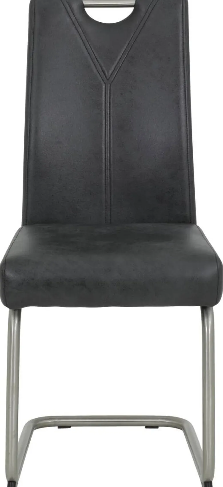 Schwingstuhl Sophia 4er Set anthrazit Vintage Microfaser B/H/T: ca. 43x99x58 cm