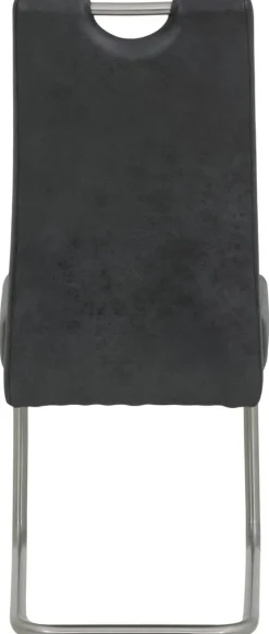 Schwingstuhl Sophia 4er Set anthrazit Vintage Microfaser B/H/T: ca. 43x99x58 cm