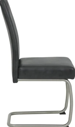 Schwingstuhl Sophia 4er Set anthrazit Vintage Microfaser B/H/T: ca. 43x99x58 cm