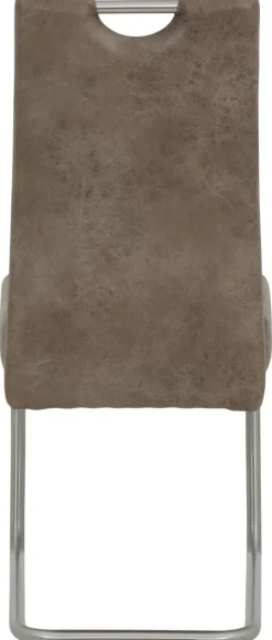 Schwingstuhl Sophia 2er Set schlamm Vintage Microfaser B/H/T: ca. 43x99x58 cm