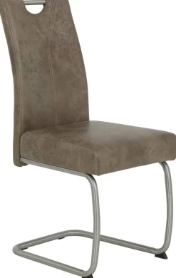 Schwingstuhl Sophia 2er Set schlamm Vintage Microfaser B/H/T: ca. 43x99x58 cm