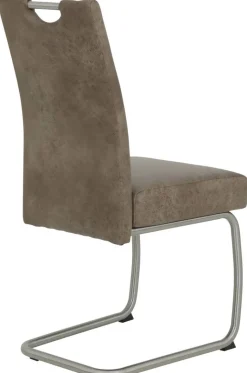 Schwingstuhl Sophia 2er Set schlamm Vintage Microfaser B/H/T: ca. 43x99x58 cm