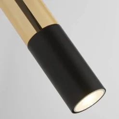 Searchlight Wandleuchte Merrygold schwarz Acryl Stahl B/H/T: ca. 10x28,5x28,7 cm GU10 1 Brennstellen