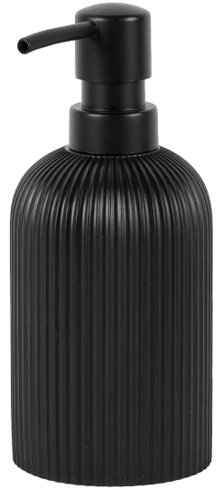 Seifenspender Samos schwarz Polyresin