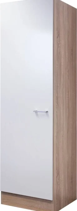 Seitenschrank Samoa weiß Eiche Nachbildung B/H/T: ca. 50x200x57 cm